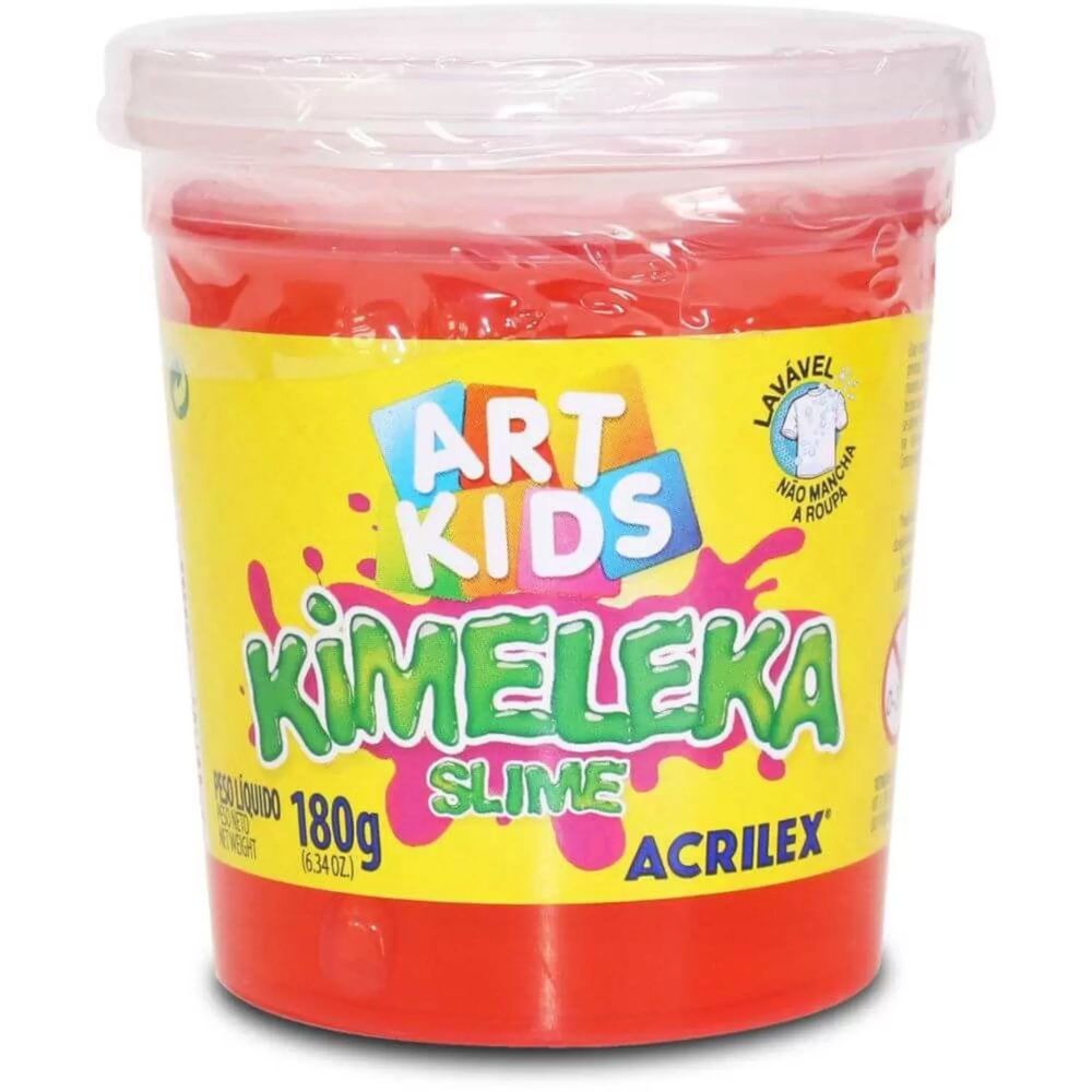 Nivalmix-Kimeleka-Slime-Vermelho-Art-Kids-180g-05812-Acrilex-2003839-006 Nivalmix-Kimeleka-Slime-Vermelho-Art-Kids-180g-05812-Acrilex-2003839-006