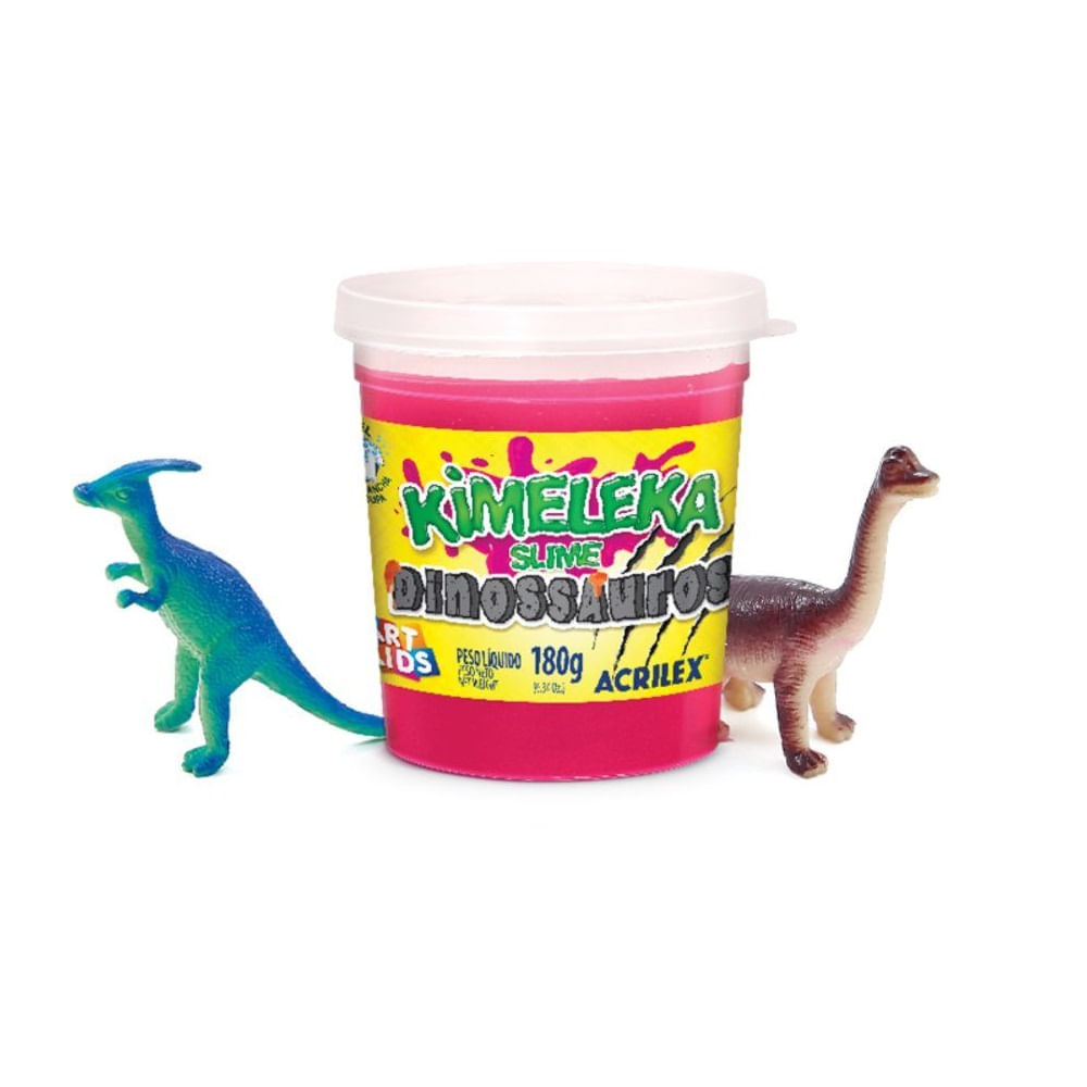Nivalmix-Kimeleka-Slime-Dinossauros-Vermelho-Art-Kids-180g-Acrilex-2365564-003 Nivalmix-Kimeleka-Slime-Dinossauros-Vermelho-Art-Kids-180g-Acrilex-2365564-003