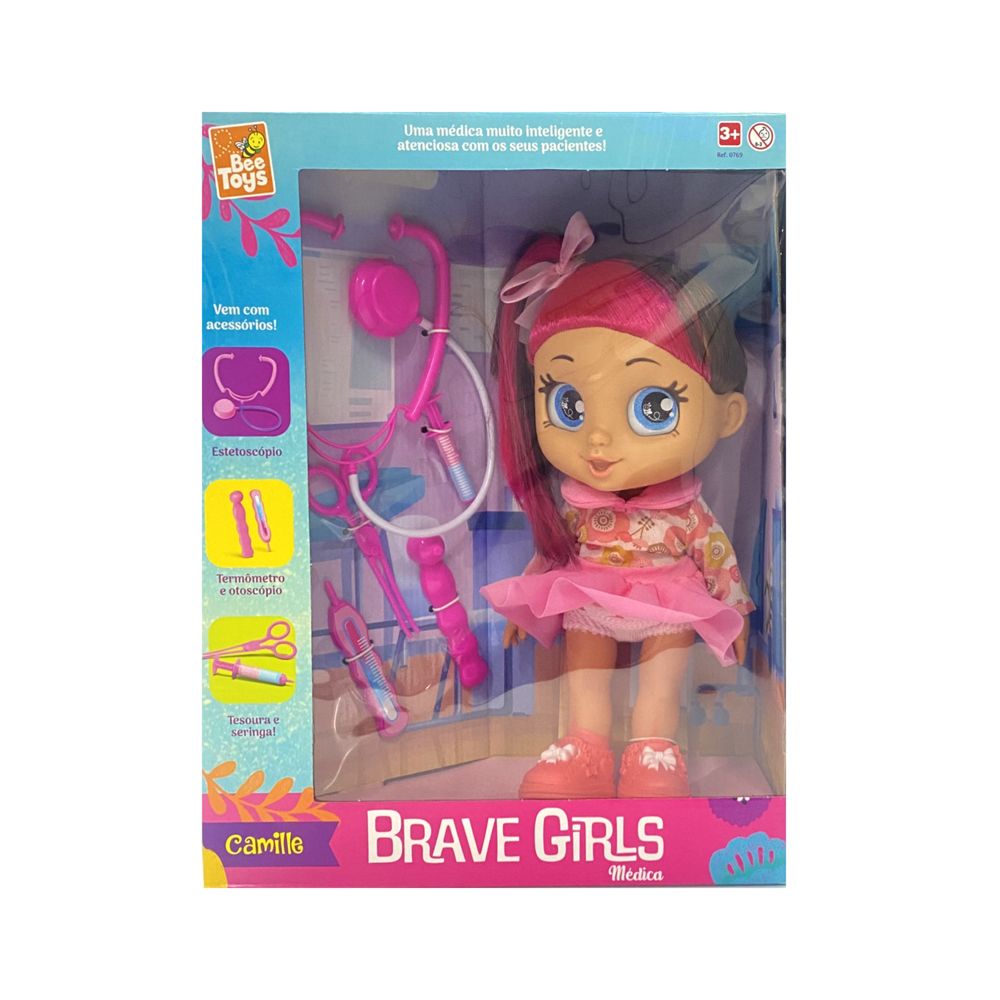 Nivalmix-Boneca-Brave-Girls-Camille-Medica-0769-Bee-Toys-2369412-3 Nivalmix-Boneca-Brave-Girls-Camille-Medica-0769-Bee-Toys-2369412-3