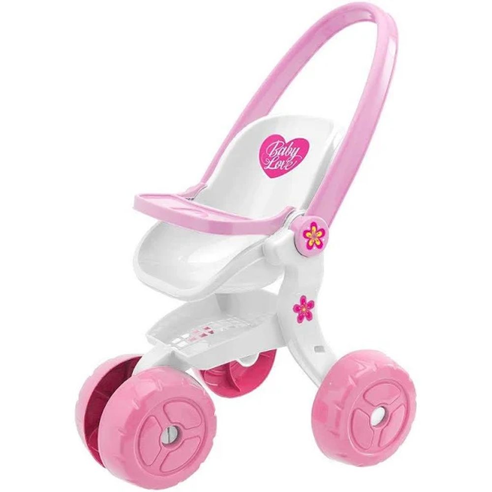 nivalmix-Carrinho-De-Boneca-Baby-Love-Branco-e-Rosa--Usual-Brinquedos-2116289-002 nivalmix-Carrinho-De-Boneca-Baby-Love-Branco-e-Rosa--Usual-Brinquedos-2116289-002