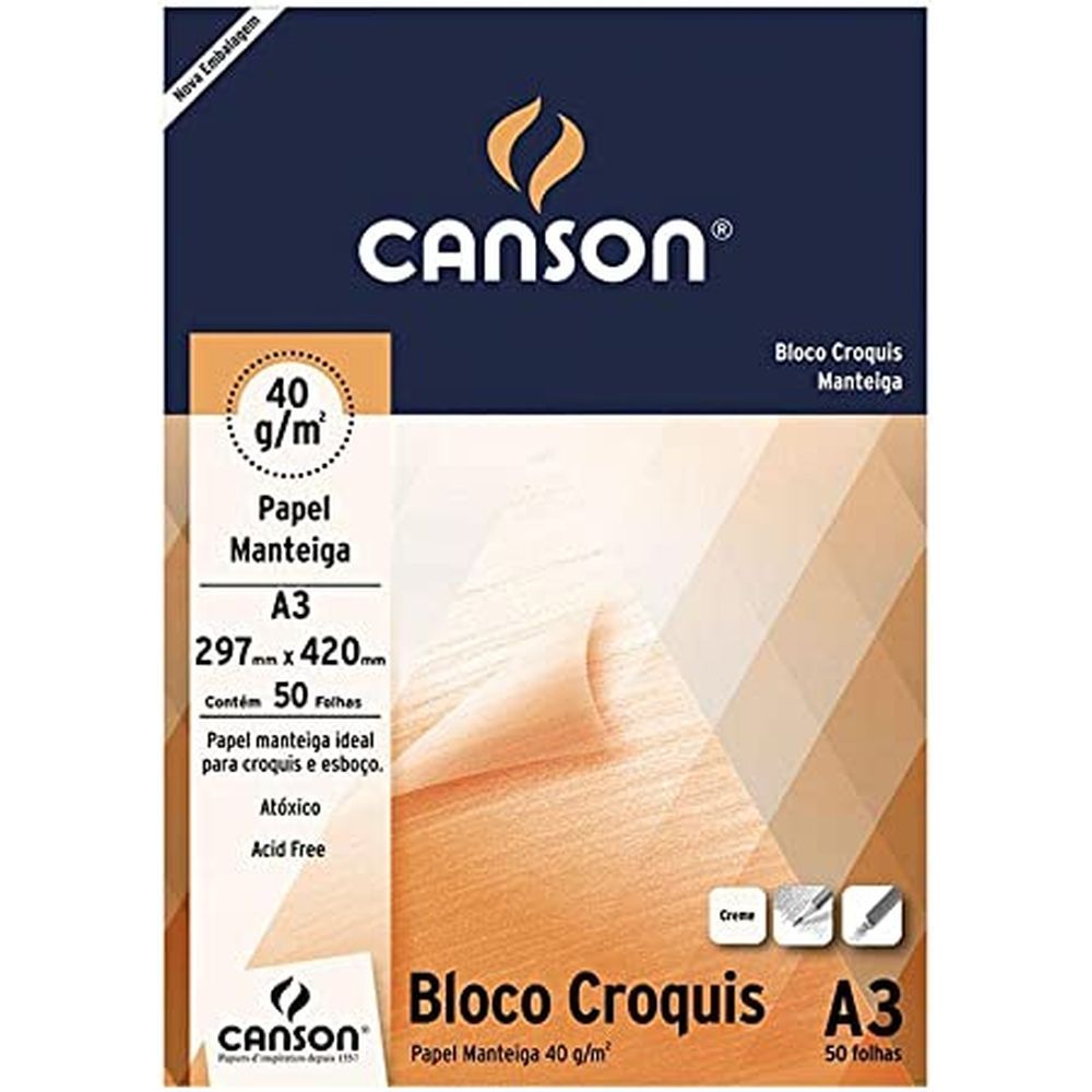 nivalmix-Bloco-Croquis-Manteiga-A3-50FLS-40GM-66667047-Canson-2321234 nivalmix-Bloco-Croquis-Manteiga-A3-50FLS-40GM-66667047-Canson-2321234