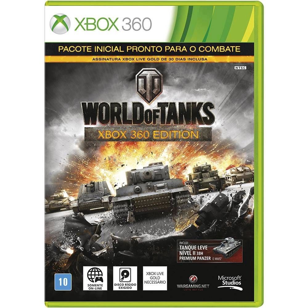 Jogo Mídia Física World Of Tanks Xbox 360 Edition -Microsoft