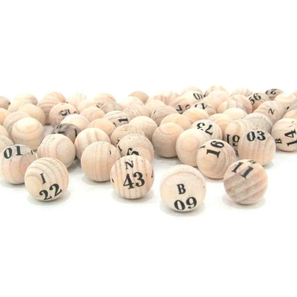 Jogo de Bolas Nº 1 - de 1 à 75 para Bingo