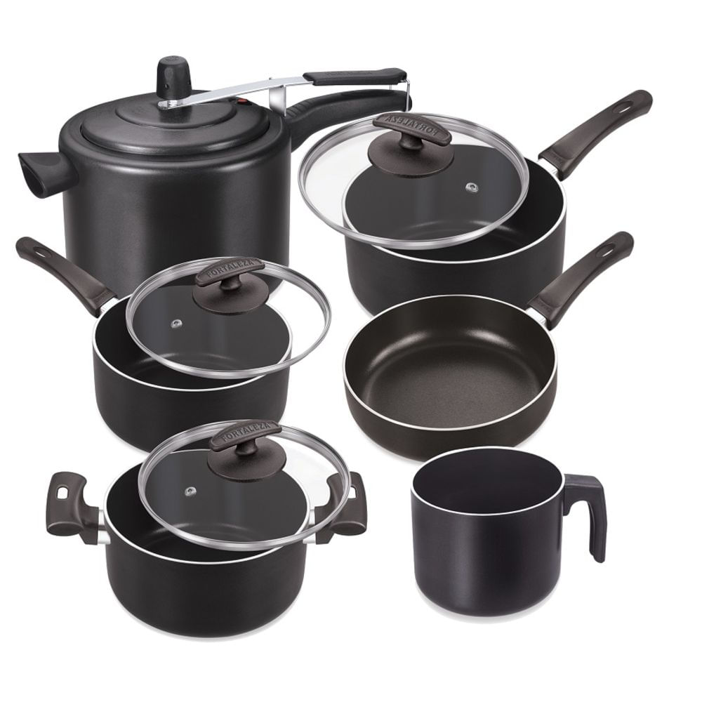 Nivalmix-Jogo-de-Panelas-Maxxima-Black-6-Pecas-com-Tampa-de-Vidro-Fortaleza-1439171 Nivalmix-Jogo-de-Panelas-Maxxima-Black-6-Pecas-com-Tampa-de-Vidro-Fortaleza-1439171