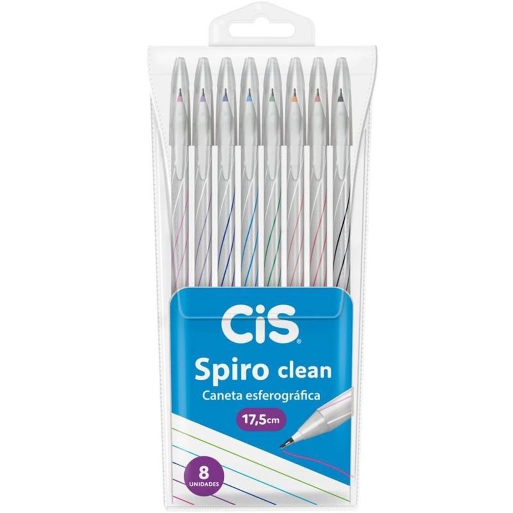 Nivalmix-Canetas-Esferografica-Spiro-Clean-0-7mm-8-Unidades-Cis-2334572 Nivalmix-Canetas-Esferografica-Spiro-Clean-0-7mm-8-Unidades-Cis-2334572