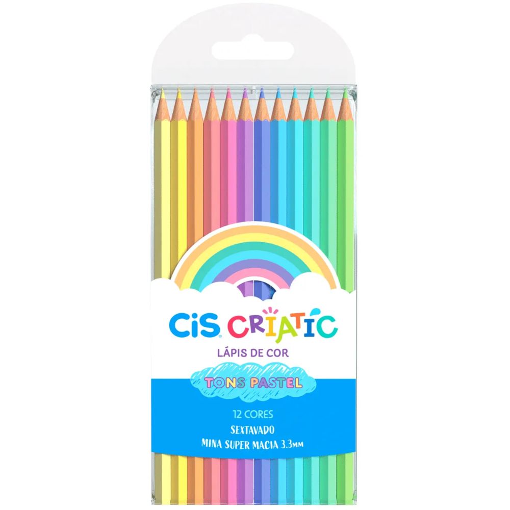 Nivalmix-Lapis-de-Cor-Criatic-12-Cores-Tom-Pastel-3mm-Sextavado-Cis-2327656 Nivalmix-Lapis-de-Cor-Criatic-12-Cores-Tom-Pastel-3mm-Sextavado-Cis-2327656