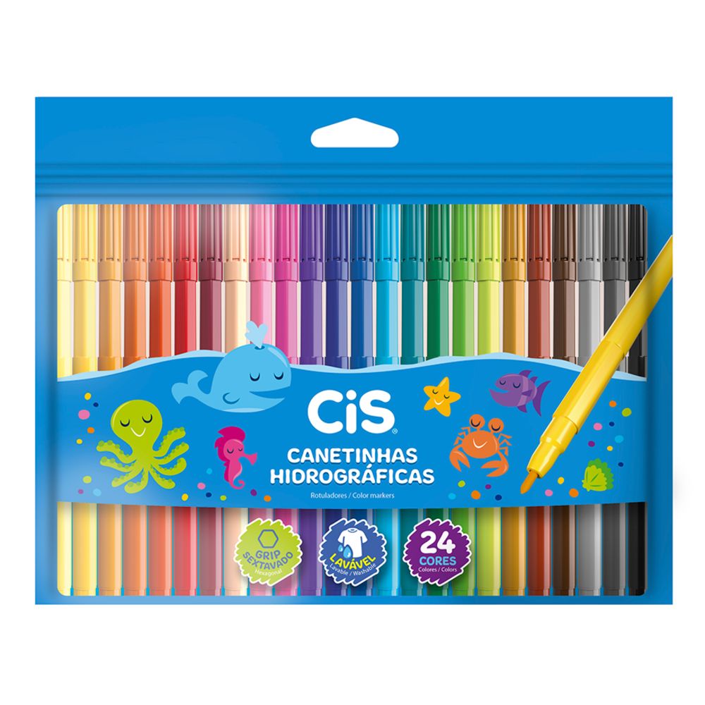 Nivalmix-Canetinhas-Hidrograficas-Grip-Sextavado-24-Cores-Cis-2327032 Nivalmix-Canetinhas-Hidrograficas-Grip-Sextavado-24-Cores-Cis-2327032