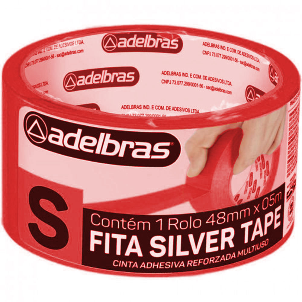 Nivalmix-Fita-Adesiva-48x05-Silver-Tape-Vermelho-Adelbras-559377 Nivalmix-Fita-Adesiva-48x05-Silver-Tape-Vermelho-Adelbras-559377