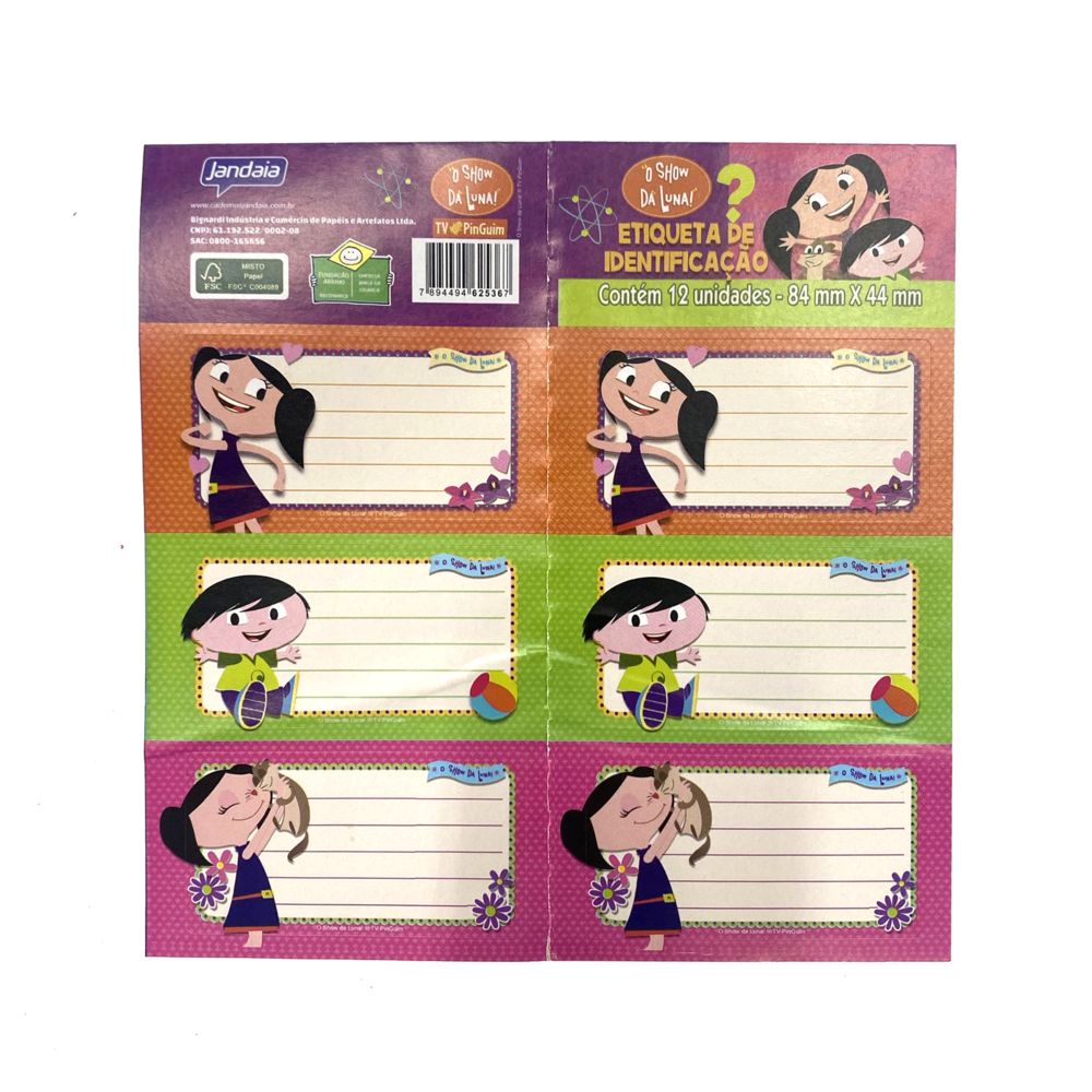 Nivalmix-Etiqueta-Escolar-Adesiva-Show-da-Luna-12-Unidades-Jandaia-1955115 Nivalmix-Etiqueta-Escolar-Adesiva-Show-da-Luna-12-Unidades-Jandaia-1955115
