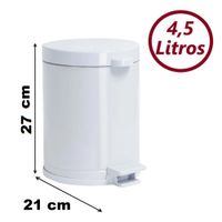 Nivalmix-Lixeira-com-Pedal-e-Cesto-4-5-Litros-Branca-3501-Viel-332859-6 Nivalmix-Lixeira-com-Pedal-e-Cesto-4-5-Litros-Branca-3501-Viel-332859-6