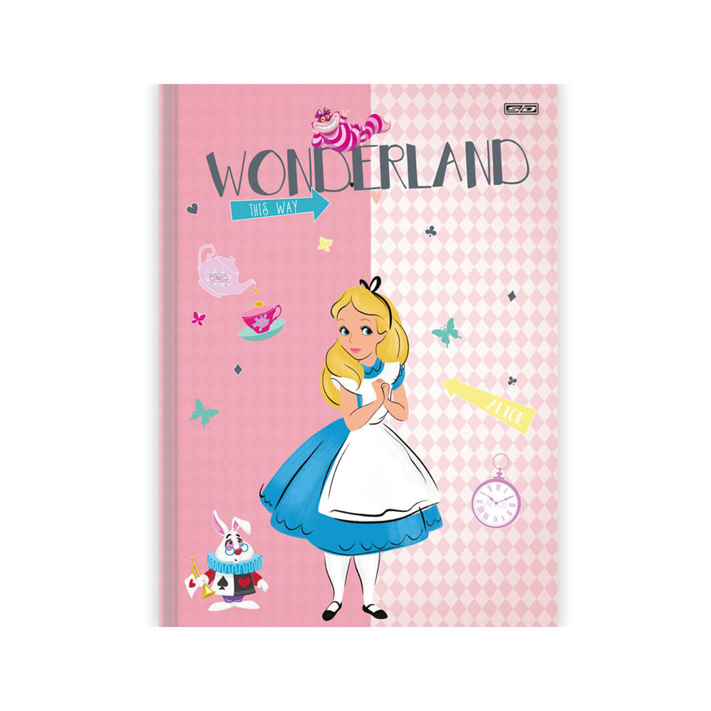 Nivalmix-Caderno-1-4-80Fls-Alice-In-Wonderland-Capa-2-Sao-Domingos-2358219-002 Nivalmix-Caderno-1-4-80Fls-Alice-In-Wonderland-Capa-2-Sao-Domingos-2358219-002