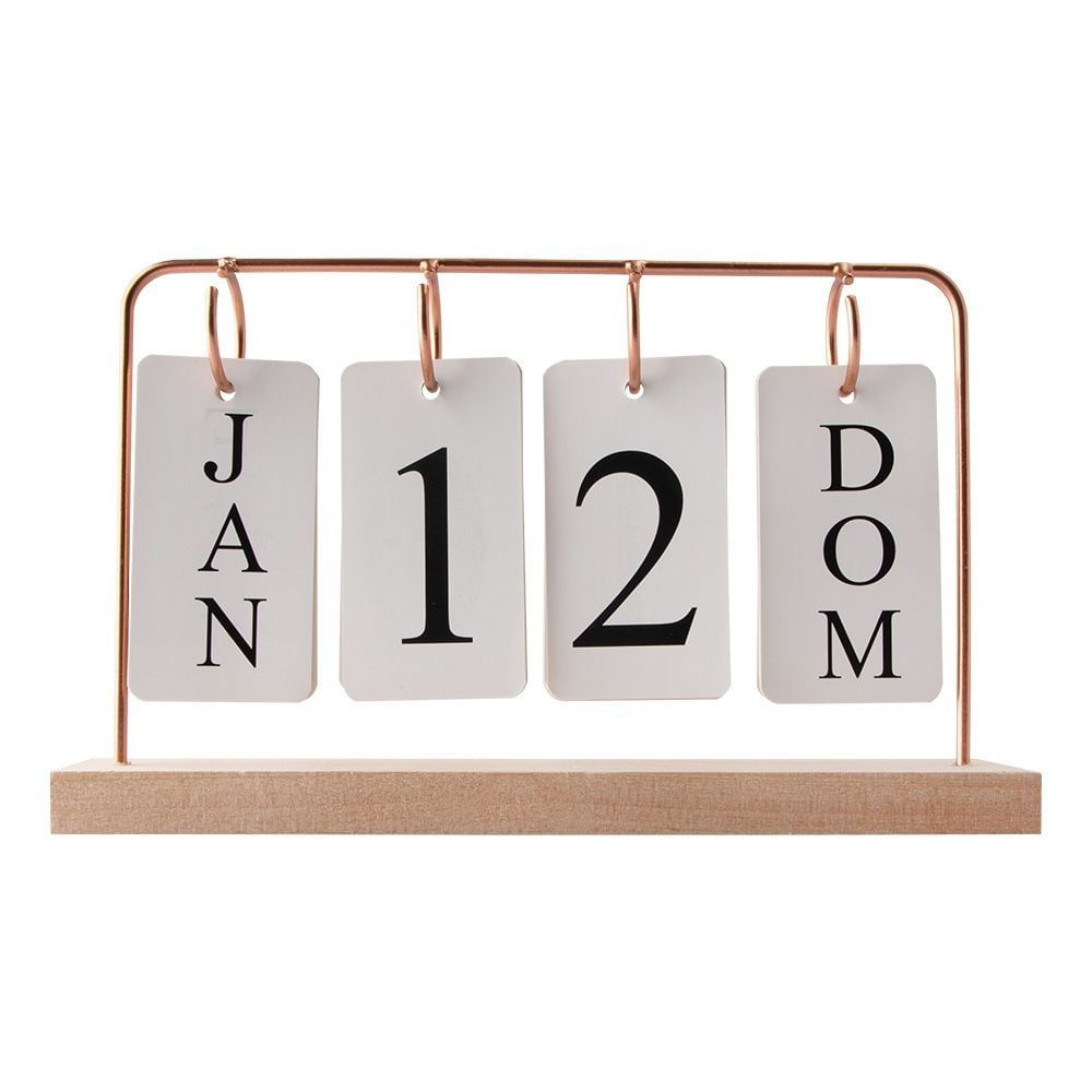 Nivalmix-Calendario-Permanente-26x15x4cm-Bronze-Moment-2380423-003 Nivalmix-Calendario-Permanente-26x15x4cm-Bronze-Moment-2380423-003
