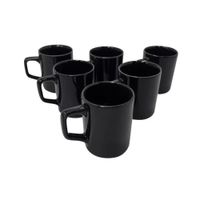 Nivalmix-Jogo-de-Xicaras-Ceramica-06-Pecas-90ml-Preta-Wellmix-2384050-2 Nivalmix-Jogo-de-Xicaras-Ceramica-06-Pecas-90ml-Preta-Wellmix-2384050-2