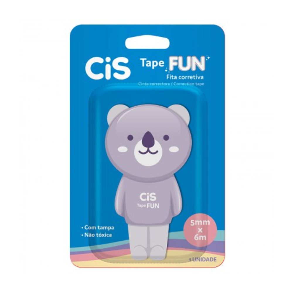 Nivalmix-Fita-Corretiva-Tape-Fun-Coala-Cis-1549229-005 Nivalmix-Fita-Corretiva-Tape-Fun-Coala-Cis-1549229-005