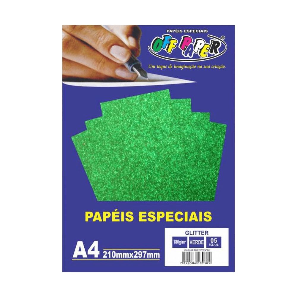 Nivalmix-Papel-Gliter-210x297mm-A4-5-Folhas-180g-Verde-Off-Paper-2381398 Nivalmix-Papel-Gliter-210x297mm-A4-5-Folhas-180g-Verde-Off-Paper-2381398
