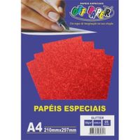 Nivalmix-Papel-Gliter-210x297mm-A4-5-Folhas-180g-Vermelho-Off-Paper-2381372 Nivalmix-Papel-Gliter-210x297mm-A4-5-Folhas-180g-Vermelho-Off-Paper-2381372
