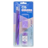 Kit-Escolar-de-Papelaria-Colors-com-4-Pecas-Lilas-Cis-2327578-1 Kit-Escolar-de-Papelaria-Colors-com-4-Pecas-Lilas-Cis-2327578-1