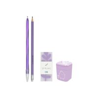 Kit-Escolar-de-Papelaria-Colors-com-4-Pecas-Lilas-Cis-2327578-3 Kit-Escolar-de-Papelaria-Colors-com-4-Pecas-Lilas-Cis-2327578-3