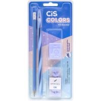 Kit-Escolar-de-Papelaria-Colors-com-4-Pecas-Azul-Cis-2327552-1