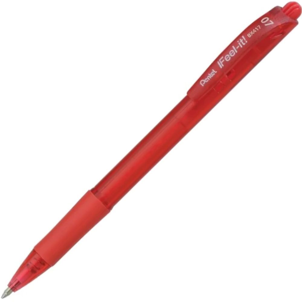 Nivalmix-Caneta-Esferografica-Feel-It--Retratil-0.7mm-Vermelho-Pentel-2055449-01 Nivalmix-Caneta-Esferografica-Feel-It--Retratil-0.7mm-Vermelho-Pentel-2055449-01