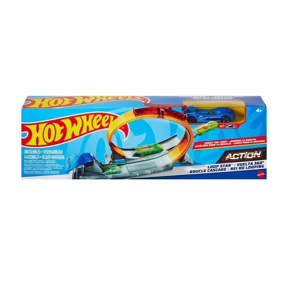 Pista Hot Wheels Acrobacia Loop Star - Mattel - nivalmix