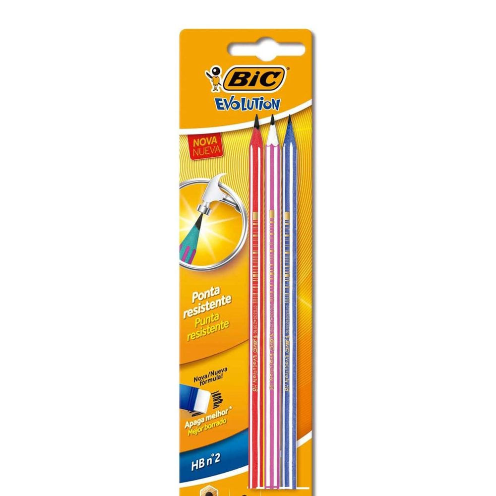 Nivalmix-Kit-Lapis-Preto-HB-N°2-C-3-Ponta-Resistente-002-Bc-2371999-002 Nivalmix-Kit-Lapis-Preto-HB-N°2-C-3-Ponta-Resistente-002-Bc-2371999-002