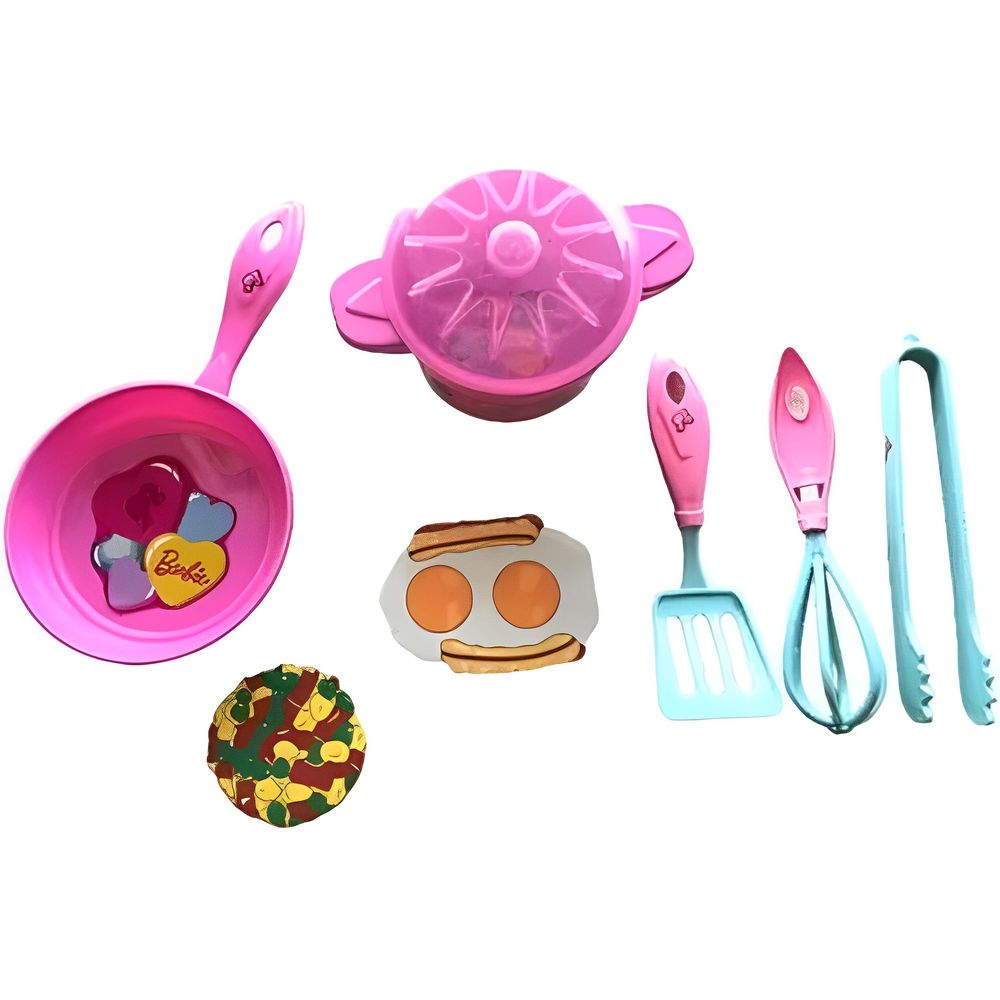 Kit Cozinha Rosa Para Barbie