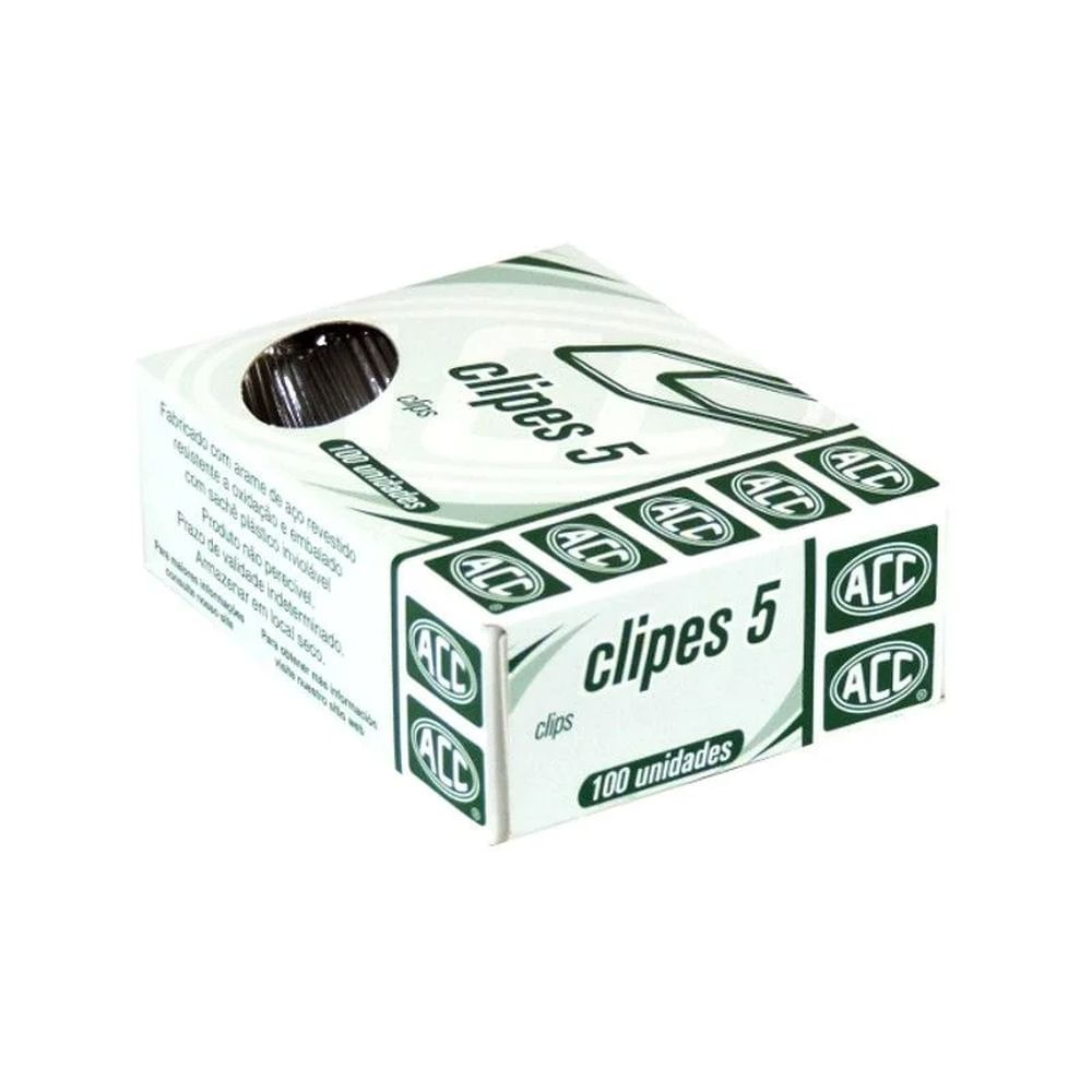 Nivalmix-Clipes-Modelo-5-Caixa-com-100-unidades-ACC-106726 Nivalmix-Clipes-Modelo-5-Caixa-com-100-unidades-ACC-106726