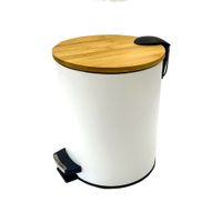 Nivalmix-Lixeira-Branca-com-Pedal-e-Tampa-de-Bamboo-Paradise-2304659--2- Nivalmix-Lixeira-Branca-com-Pedal-e-Tampa-de-Bamboo-Paradise-2304659--2-