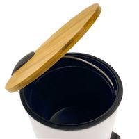 Nivalmix-Lixeira-Branca-com-Pedal-e-Tampa-de-Bamboo-Paradise-2304659--1- Nivalmix-Lixeira-Branca-com-Pedal-e-Tampa-de-Bamboo-Paradise-2304659--1-