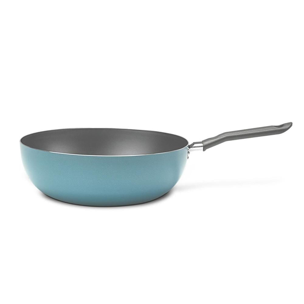 Nivalmix-Frigideira-Wok-Antiaderente-Fun-24CM-23L-Verde-Brinox-2390134 Nivalmix-Frigideira-Wok-Antiaderente-Fun-24CM-23L-Verde-Brinox-2390134