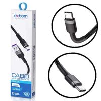 Nivalmix-Cabo-Tipo-C-USB-Carregador-Turbo-Reforcado-Cabo-1m---Exbom Nivalmix-Cabo-Tipo-C-USB-Carregador-Turbo-Reforcado-Cabo-1m---Exbom