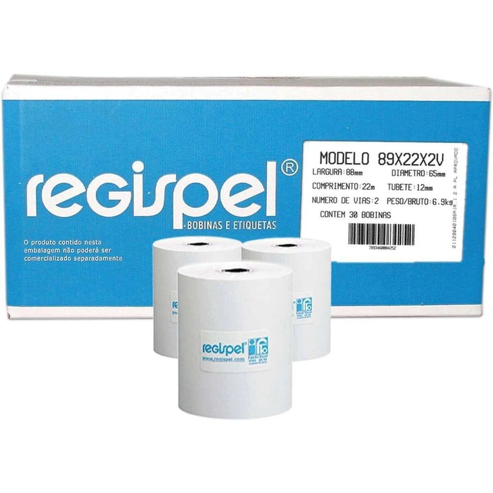 Nivalmix-Bobina-89x22MT-2-Vias-Caixa-com-30-Unidades-Regispel-2371778 Nivalmix-Bobina-89x22MT-2-Vias-Caixa-com-30-Unidades-Regispel-2371778