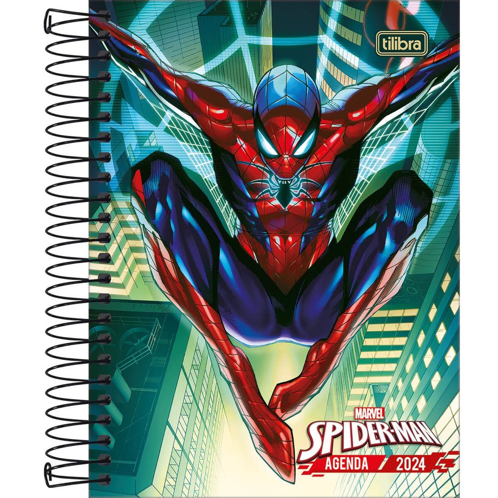 Nivalmix-Agenda-Espiral-Spider-Man-Marvel-176FLS-Capa-1---Tilibra Nivalmix-Agenda-Espiral-Spider-Man-Marvel-176FLS-Capa-1---Tilibra