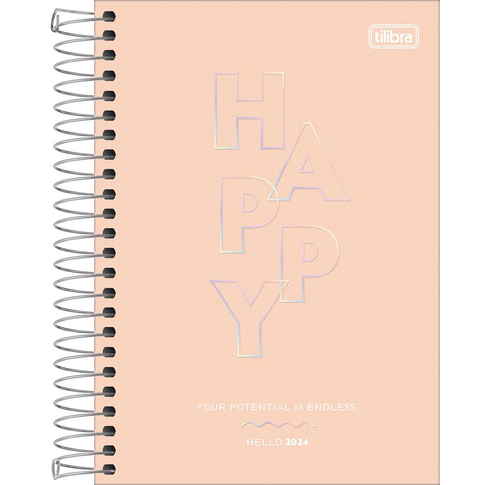 Nivalmix-Agenda-Espiral-Planner-Happy-Laranja-80-Folhas---Tilibra Nivalmix-Agenda-Espiral-Planner-Happy-Laranja-80-Folhas---Tilibra