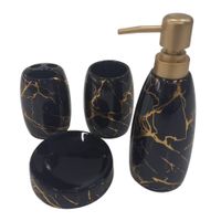 Nivalmix-Kit-Bancada-de-Banheiro-Ceramica-4-Pecas-Preto---Quanhe Nivalmix-Kit-Bancada-de-Banheiro-Ceramica-4-Pecas-Preto---Quanhe