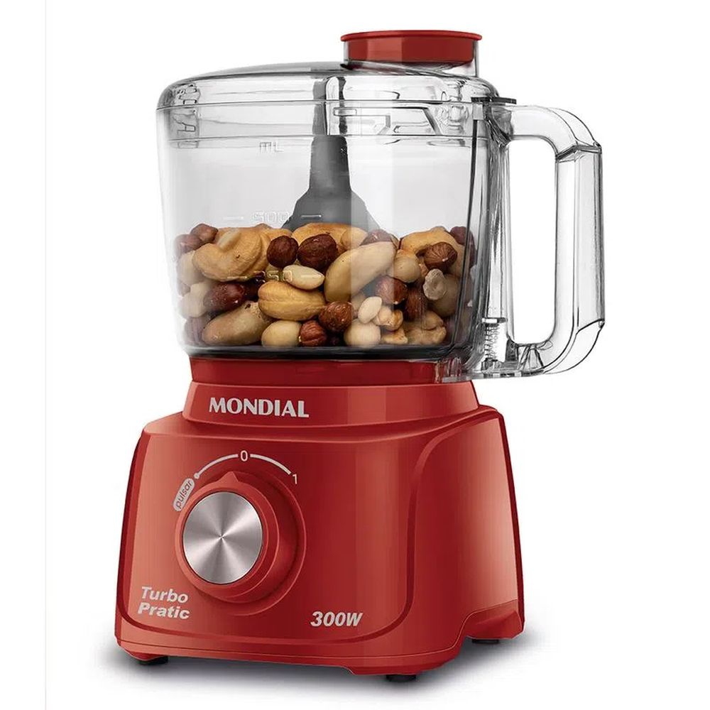 Nivalmix-Mini-Processador-Turbo-Pratic-300W-500ml-127V-Vermelho---Mondial-2406072 Nivalmix-Mini-Processador-Turbo-Pratic-300W-500ml-127V-Vermelho---Mondial-2406072