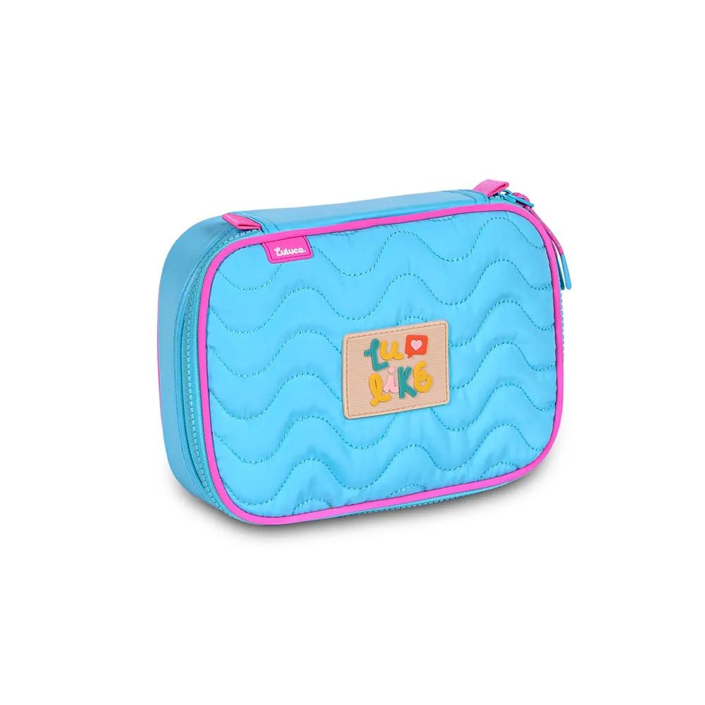 Estojo-Escolar-Luluca-Lu-Like-Box-Soft-Matelasse-Azul-Clio-2405188-001 Estojo-Escolar-Luluca-Lu-Like-Box-Soft-Matelasse-Azul-Clio-2405188-001