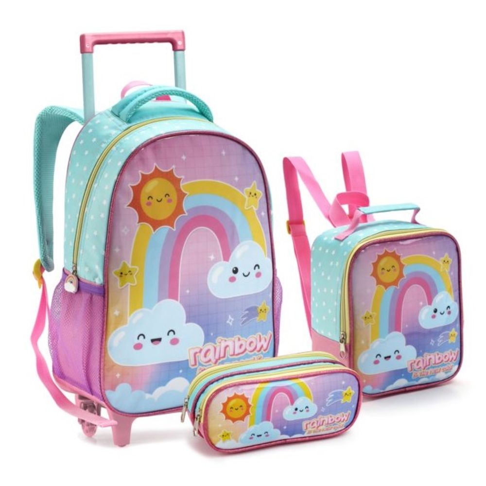 Kit-Escolar-Mochila-Lancheira-Estojo-Rainbow-Seanite-2429290-003 Kit-Escolar-Mochila-Lancheira-Estojo-Rainbow-Seanite-2429290-003
