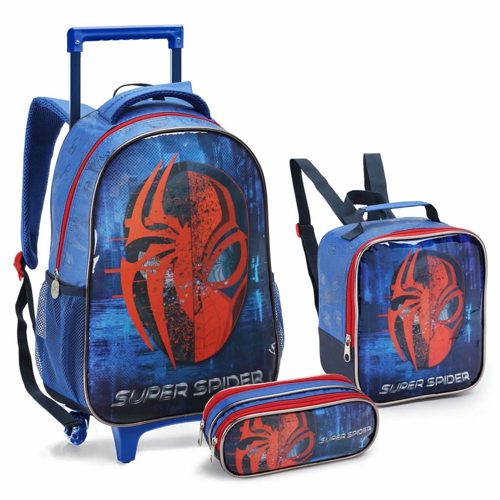 Kit-Escolar-Mochila-Lancheira-Estojo-Super-Spider-MR41404-Seanite-2425481 Kit-Escolar-Mochila-Lancheira-Estojo-Super-Spider-MR41404-Seanite-2425481