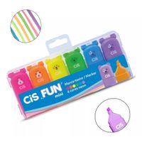 Nivalmix-Marca-Texto-Fun-mini-com-6-cores-neon-Cis4--2-Resultado Nivalmix-Marca-Texto-Fun-mini-com-6-cores-neon-Cis4--2-Resultado