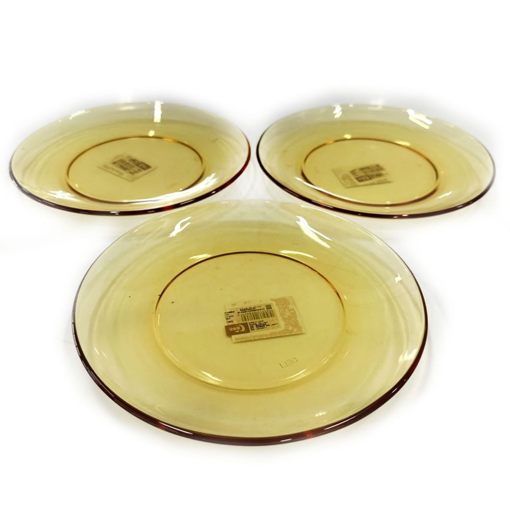 Nivalmix-Jogo-Prato-Sobremesa-18cm-Vidro-Ambar-3-Pecas-Quanhe-2400430a Nivalmix-Jogo-Prato-Sobremesa-18cm-Vidro-Ambar-3-Pecas-Quanhe-2400430a