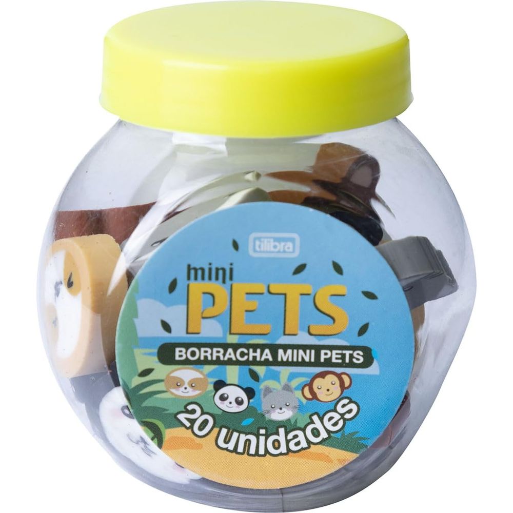 Nivalmix-Borracha-Mini-Pets-Pote-Com-20-Unidades-345067-Tilibra-2422972-1 Nivalmix-Borracha-Mini-Pets-Pote-Com-20-Unidades-345067-Tilibra-2422972-1
