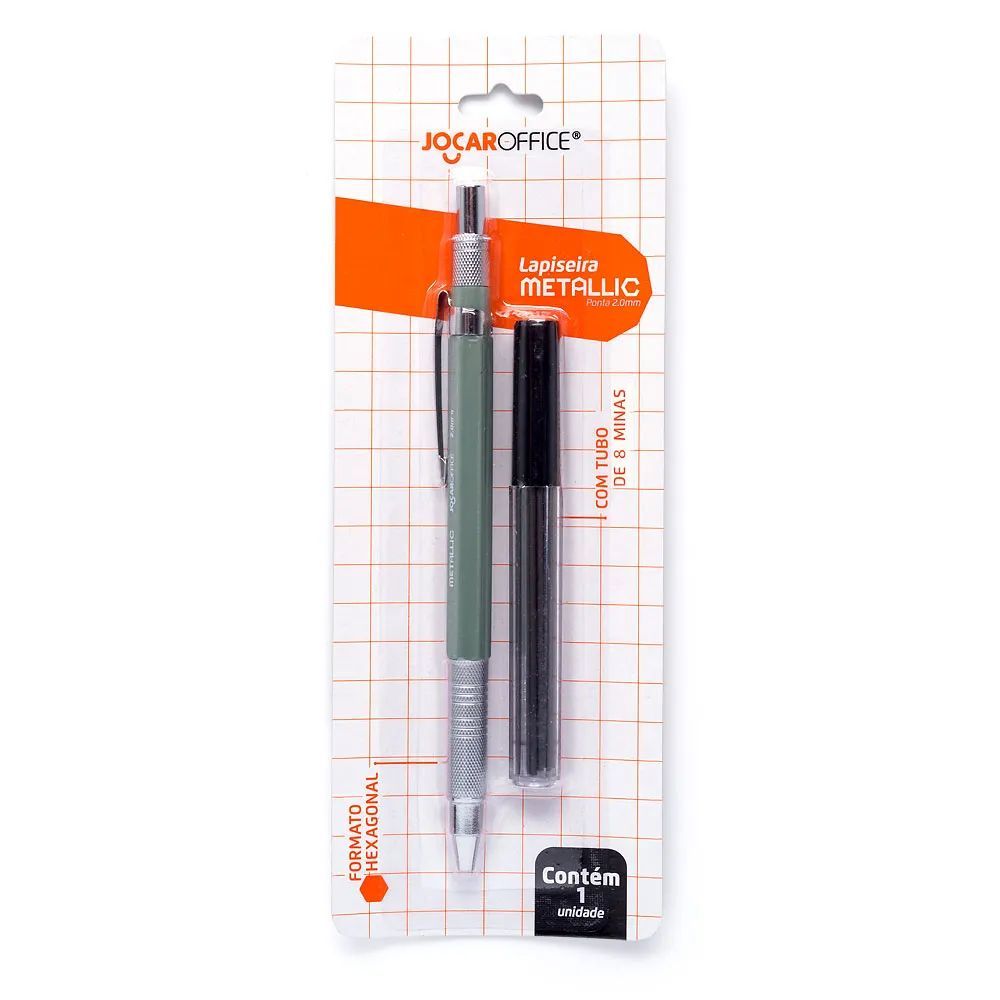 Nivlmix-Lapiseira-Metallic-Hexagonal-2.0-Verde-71885-Jocar-Office-2421581-1 Nivlmix-Lapiseira-Metallic-Hexagonal-2.0-Verde-71885-Jocar-Office-2421581-1