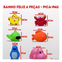 Nivamilx-Brinquedos-Bichinhos-para-Banho-Feliz-Bebe-PI4304-Pica-Pau-2438442-2