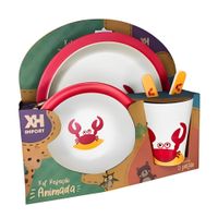 Nivalmix-Kit-Refeicao-5Pcs-Infantil-Bambo-N239547-7-Caranguejo-Quanhe-2395477-005-4