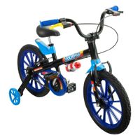 Nivalmix-Bicicleta-Aro-16-Tech-Boys-6-com-Rodinhas-AzulPreta-Nathor-2464884-1
