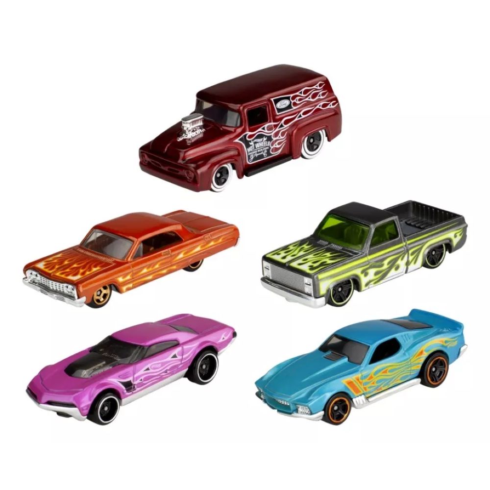 Nivalmix-Carrinhos-Hot-Wheels-HW-Flames-1806-com-5-Carros-Mattel-682670-001-1 Nivalmix-Carrinhos-Hot-Wheels-HW-Flames-1806-com-5-Carros-Mattel-682670-001-1