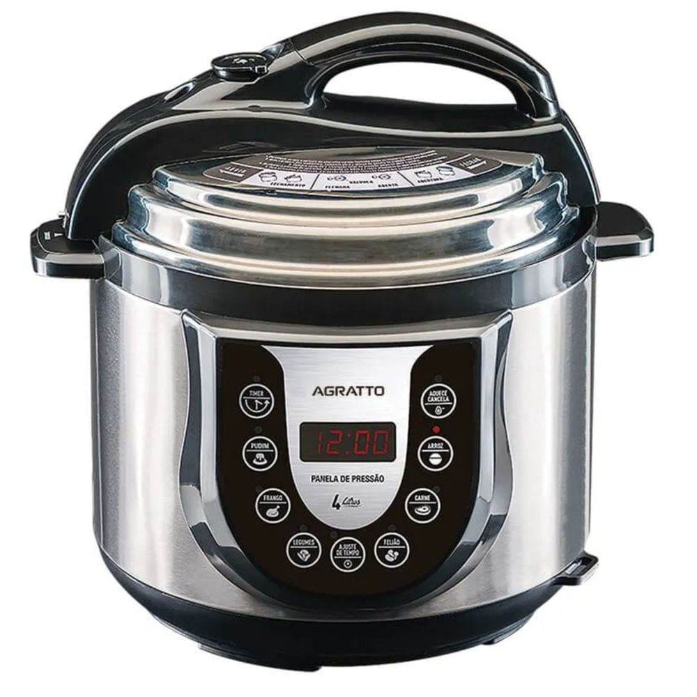 Nivalmix-Panela-de-Pressao-Eletrica-Inox-4-Litros-PED-01-127V-Agratto-2463649 Nivalmix-Panela-de-Pressao-Eletrica-Inox-4-Litros-PED-01-127V-Agratto-2463649