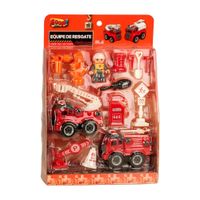 Nivalmix-Kit-Equipe-Resgate-Bombeiro-Deluxe-14pcs-ZP01207-Zoop-Toys-2457188-1 Nivalmix-Kit-Equipe-Resgate-Bombeiro-Deluxe-14pcs-ZP01207-Zoop-Toys-2457188-1